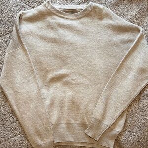 Suzy Shier Light Tan Crewneck Sweater